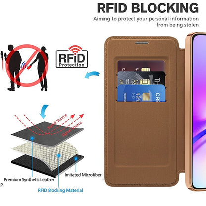 Калъф MagSafe за Samsung Galaxy A05s A057, Techsuit, SmartMag Book, Кафяв