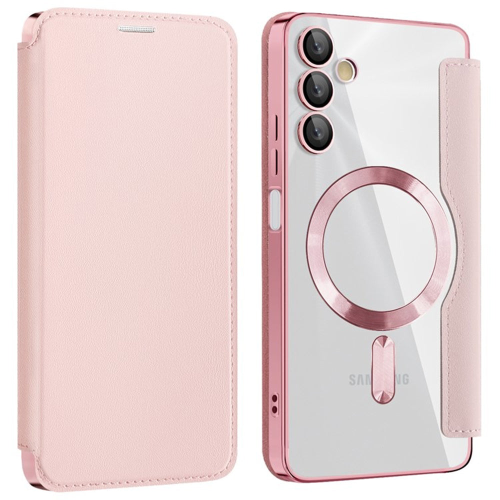 Калъф MagSafe за Samsung Galaxy A05s A057, Techsuit, SmartMag Book, Розов