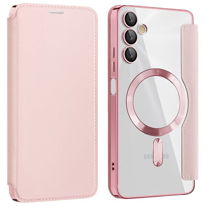 Калъф MagSafe за Samsung Galaxy A05s A057, Techsuit, SmartMag Book, Розов