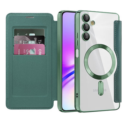 Калъф MagSafe за Samsung Galaxy A05s A057, Techsuit, SmartMag Book, Зелен