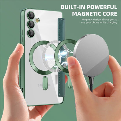 Калъф MagSafe за Samsung Galaxy A05s A057, Techsuit, SmartMag Book, Зелен