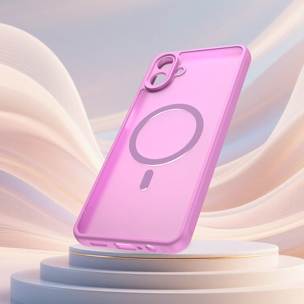 Калъф MagSafe за Samsung Galaxy A07 4G A075, Techsuit, HaloFrost II, Розов