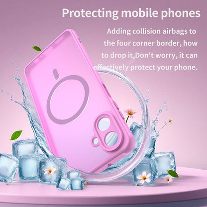 Калъф MagSafe за Samsung Galaxy A07 4G A075, Techsuit, HaloFrost II, Розов