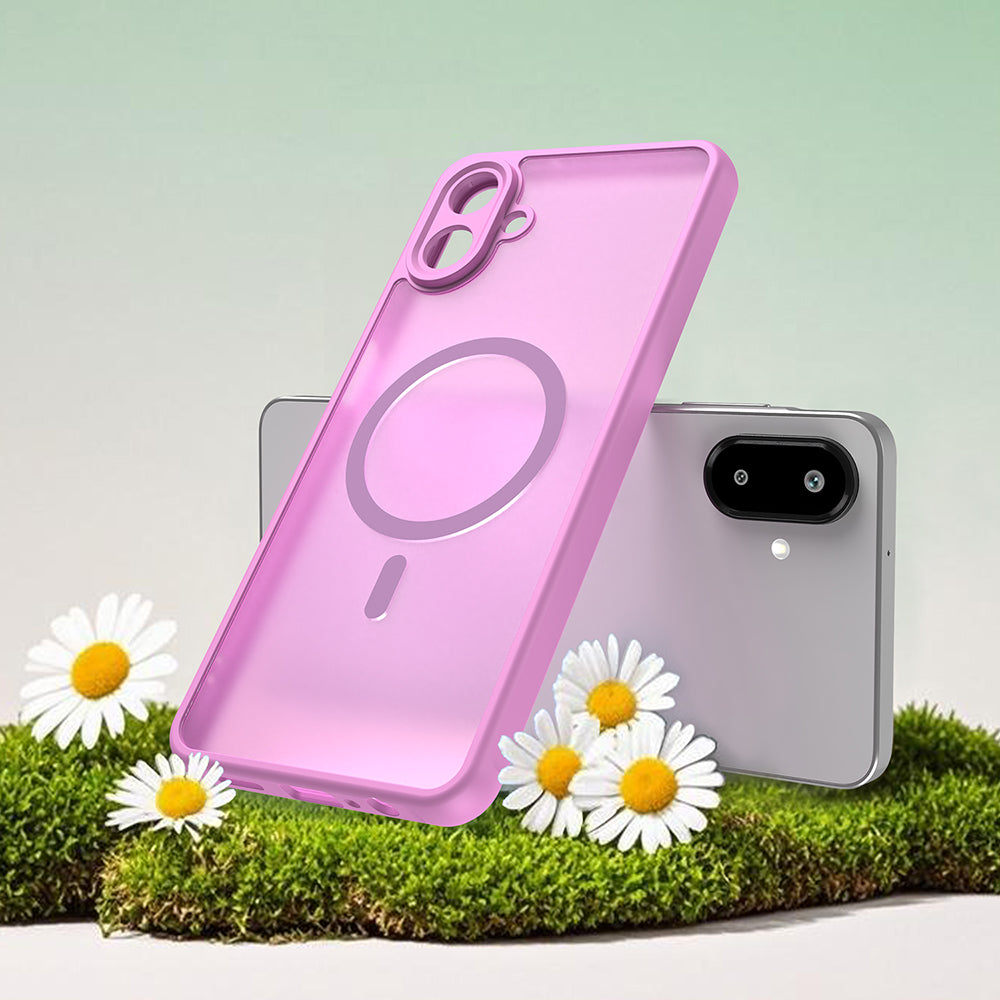 Калъф MagSafe за Samsung Galaxy A07 4G A075, Techsuit, HaloFrost II, Розов