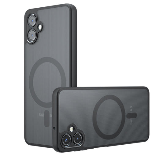 Калъф MagSafe за Samsung Galaxy A07 4G A075, Techsuit, PureFrost, Сатенено черен