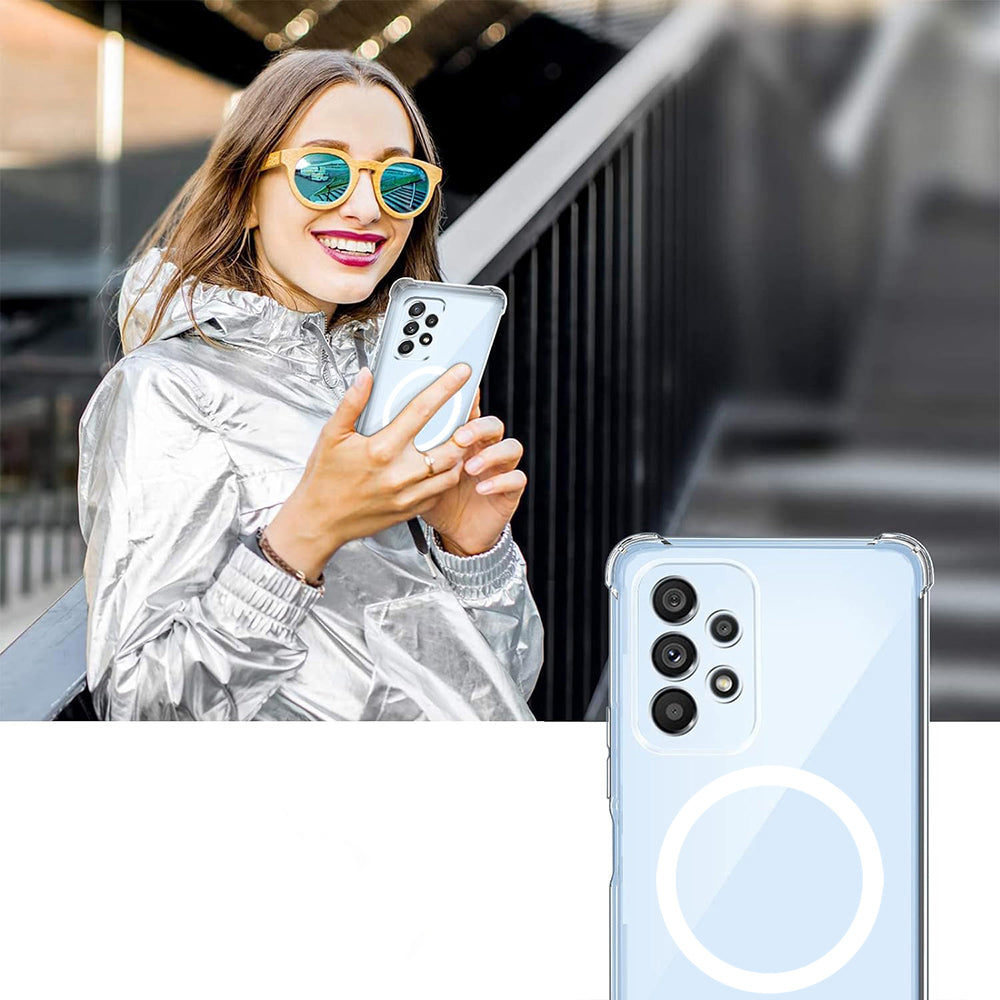 Калъф MagSafe за Samsung Galaxy A15 5G A156 / A15 A155, Techsuit, противоударен, прозрачен