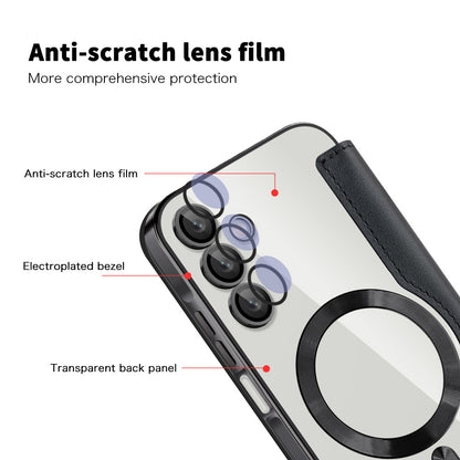 Калъф MagSafe за Samsung Galaxy A15 5G A156 / A15 A155, Techsuit, SmartMag Book, Черен