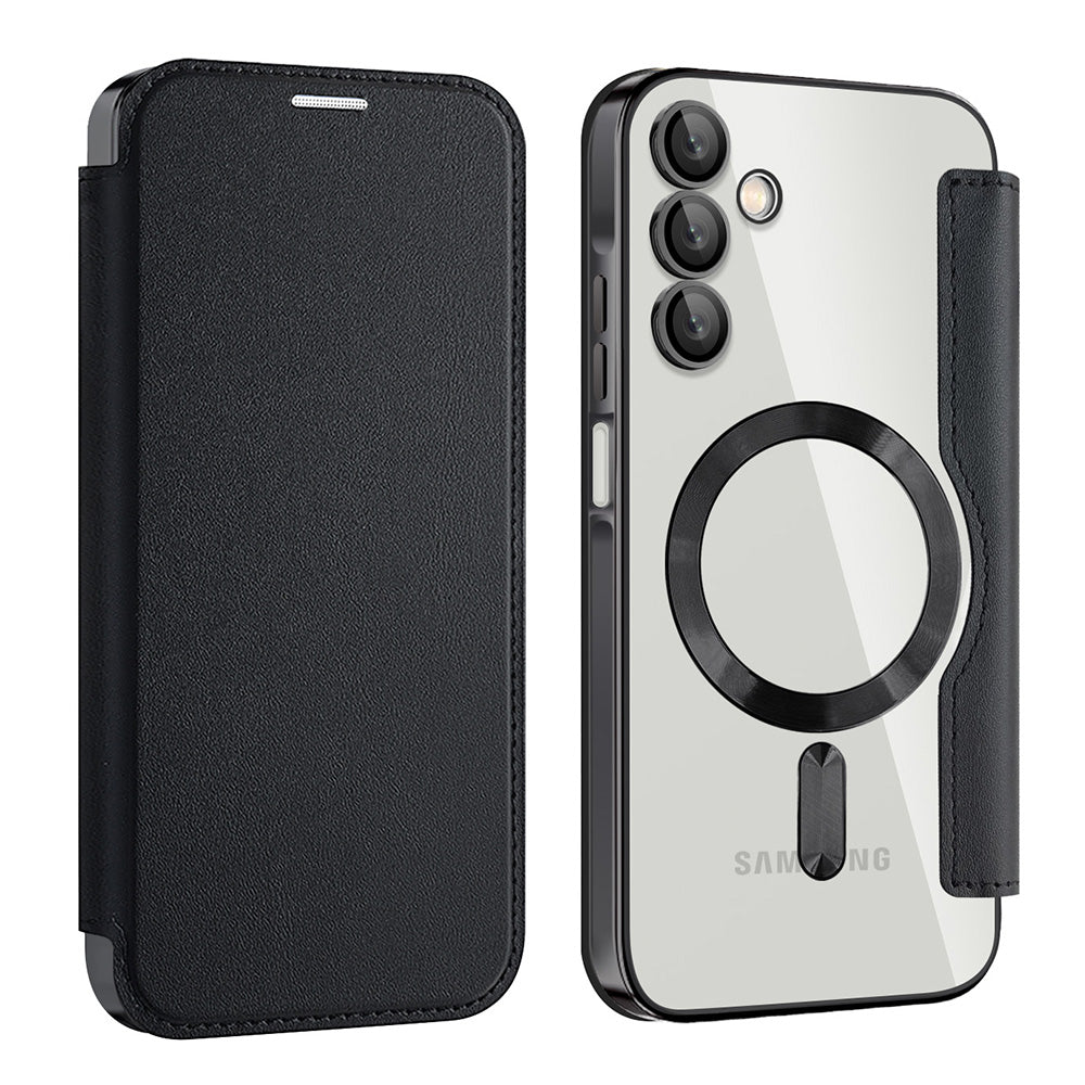 Калъф MagSafe за Samsung Galaxy A15 5G A156 / A15 A155, Techsuit, SmartMag Book, Черен