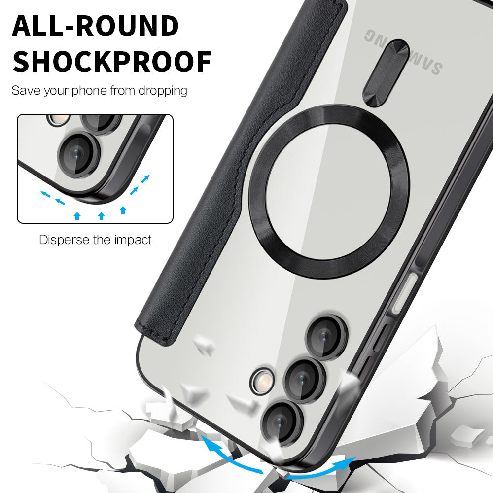 Калъф MagSafe за Samsung Galaxy A15 5G A156 / A15 A155, Techsuit, SmartMag Book, Черен