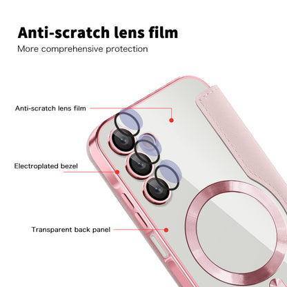 Калъф MagSafe за Samsung Galaxy A15 5G A156 / A15 A155, Techsuit, SmartMag Book, Розов