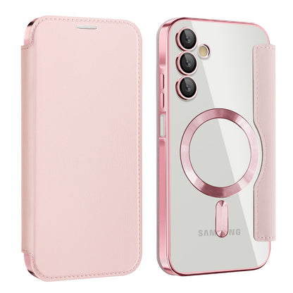Калъф MagSafe за Samsung Galaxy A15 5G A156 / A15 A155, Techsuit, SmartMag Book, Розов