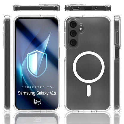 MagSafe калъф за Samsung Galaxy A16 5G A166 / A16 4G A165, 3MK, Armor MagCase, прозрачен