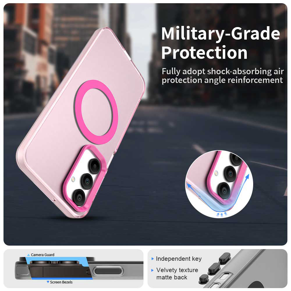 Калъф MagSafe за Samsung Galaxy A16 5G A166 / A16 4G A165, Techsuit, CandyCase, Розов