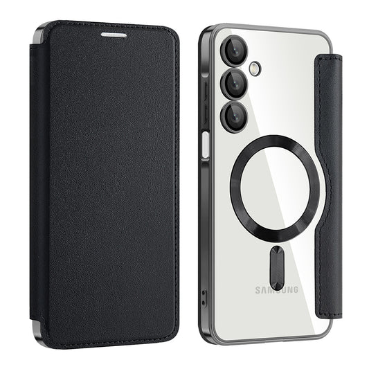 Калъф MagSafe за Samsung Galaxy A16 5G A166 / A16 4G A165, Techsuit, SmartMag Book, Черен