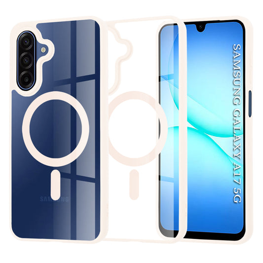Калъф MagSafe за Samsung Galaxy A17 4G / A17 5G, Techsuit, Pro, Розов