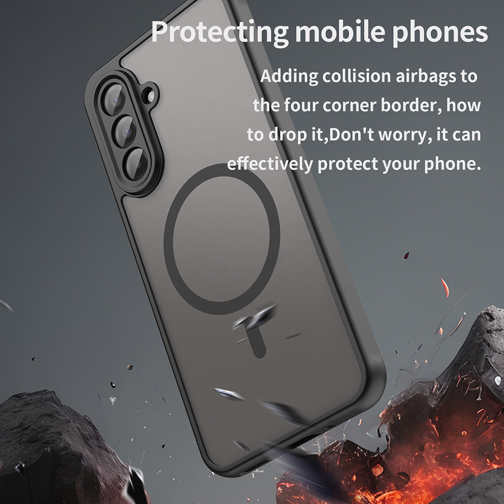 Калъф MagSafe за Samsung Galaxy A17 5G, Techsuit, HaloFrost II, Черен