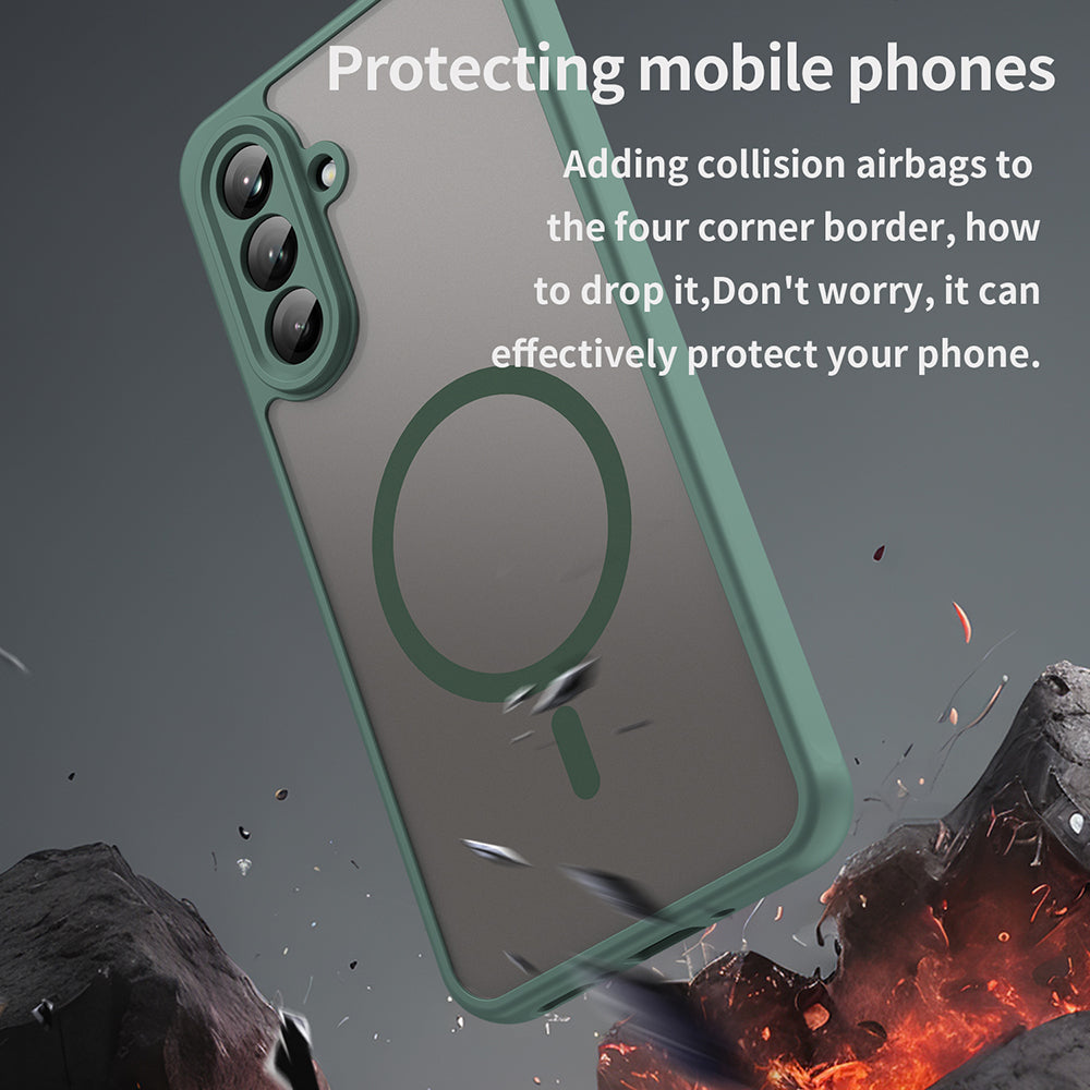 Калъф MagSafe за Samsung Galaxy A26 A266, Techsuit, HaloFrost II, Зелен
