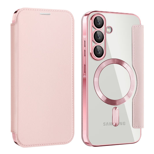 Калъф MagSafe за Samsung Galaxy A26 A266, Techsuit, SmartMag Book, Розов