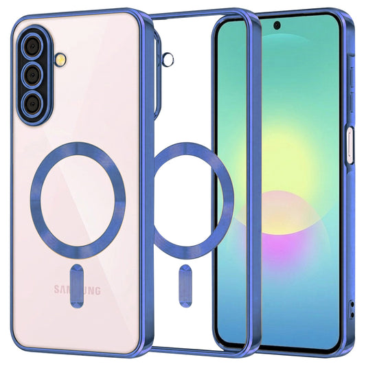 Калъф MagSafe за Samsung Galaxy A27 5G, Techsuit, Luxury Crystal, Тъмносин
