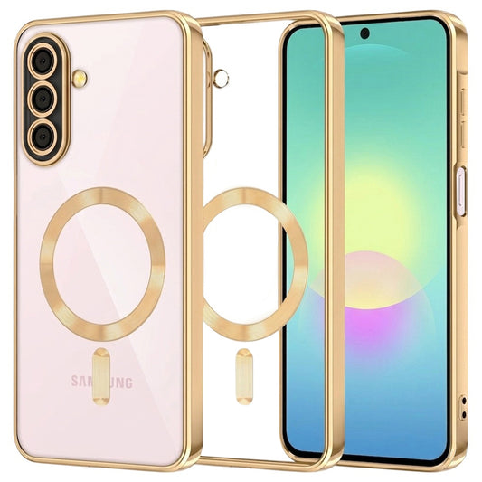 Калъф MagSafe за Samsung Galaxy A27 5G, Techsuit, Luxury Crystal, Златист