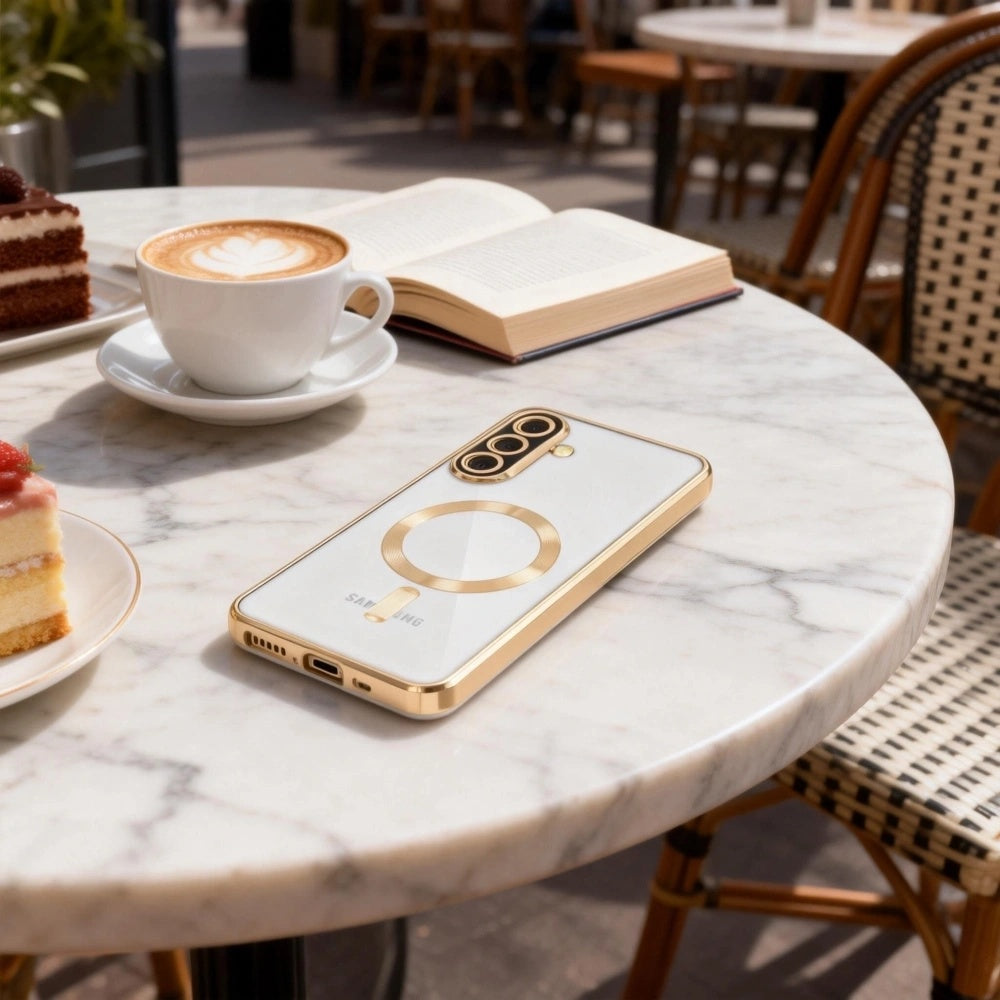 Калъф MagSafe за Samsung Galaxy A27 5G, Techsuit, Luxury Crystal, Червен