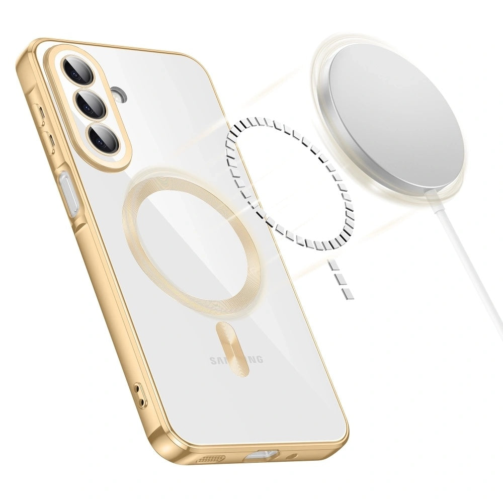 Калъф MagSafe за Samsung Galaxy A27 5G, Techsuit, Luxury Crystal, Червен