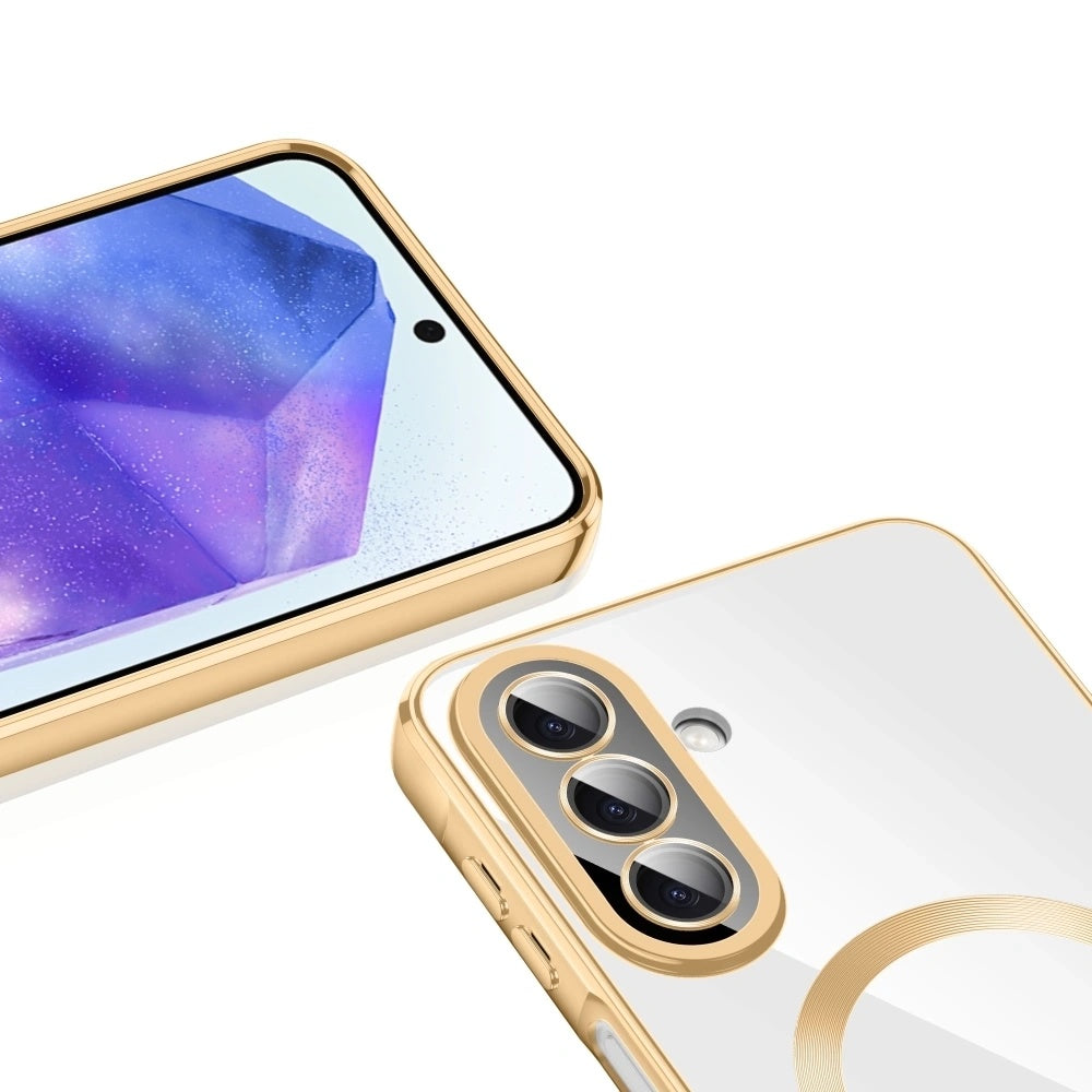 Калъф MagSafe за Samsung Galaxy A27 5G, Techsuit, Luxury Crystal, Червен
