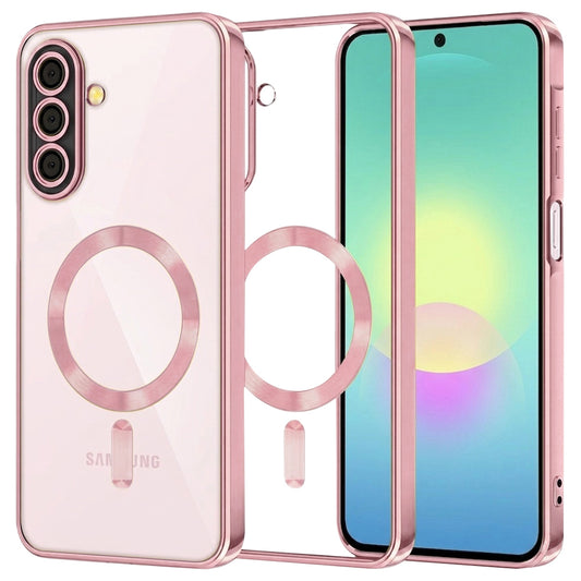 Калъф MagSafe за Samsung Galaxy A27 5G, Techsuit, Luxury Crystal, Розов