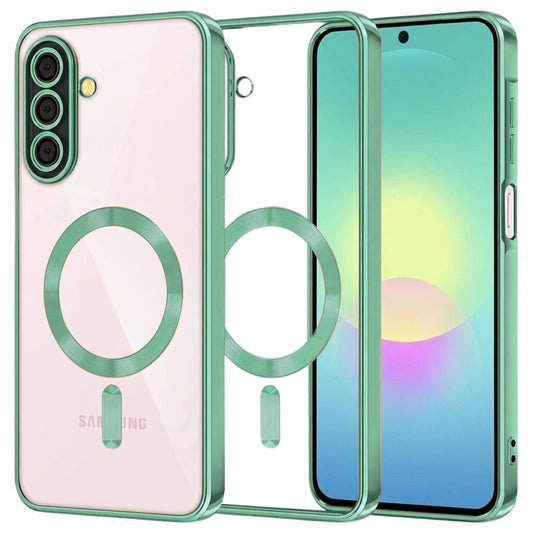 Калъф MagSafe за Samsung Galaxy A27 5G, Techsuit, Luxury Crystal, Светлозелен