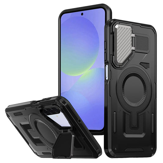 Калъф MagSafe за Samsung Galaxy A36 A366, Techsuit, CamVault, Черен