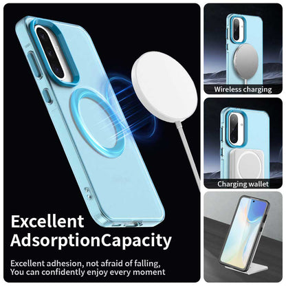 Калъф MagSafe за Samsung Galaxy A36 A366, Techsuit, CandyCase, Син