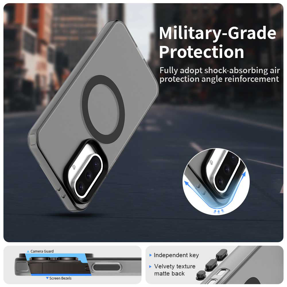 Калъф MagSafe за Samsung Galaxy A36 A366, Techsuit, CandyCase, Черен