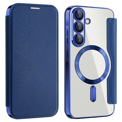 Калъф MagSafe за Samsung Galaxy A36 A366, Techsuit, SmartMag Book, Син