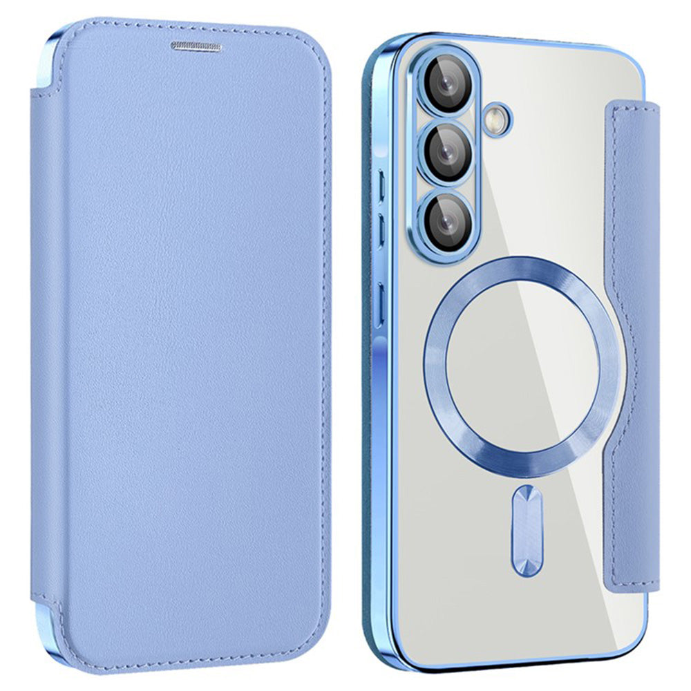 Калъф MagSafe за Samsung Galaxy A36 A366, Techsuit, SmartMag Book, Син
