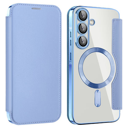 Калъф MagSafe за Samsung Galaxy A36 A366, Techsuit, SmartMag Book, Син
