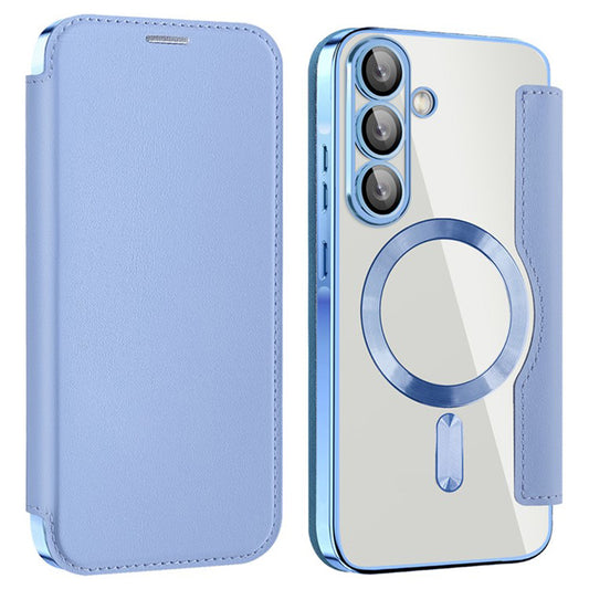 Калъф MagSafe за Samsung Galaxy A36 A366, Techsuit, SmartMag Book, Син