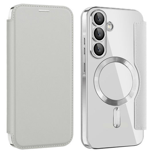 Калъф MagSafe за Samsung Galaxy A36 A366, Techsuit, SmartMag Book, Сив