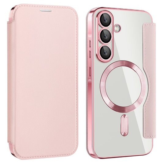 Калъф MagSafe за Samsung Galaxy A36 A366, Techsuit, SmartMag Book, Розов