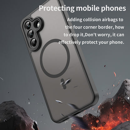 Калъф MagSafe за Samsung Galaxy A37 5G, Techsuit, HaloFrost II, Черен