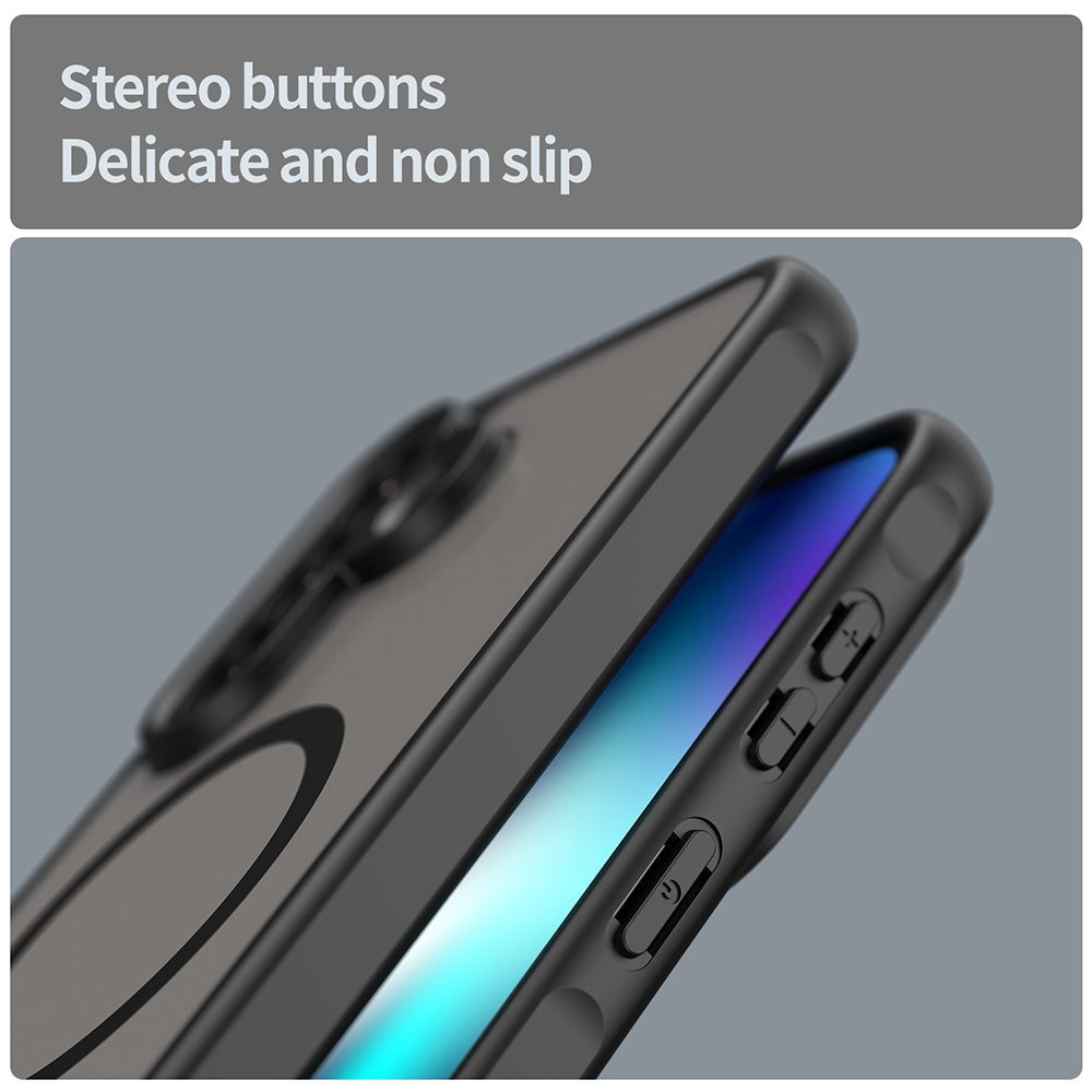 Калъф MagSafe за Samsung Galaxy A37 5G, Techsuit, HaloFrost II, Черен