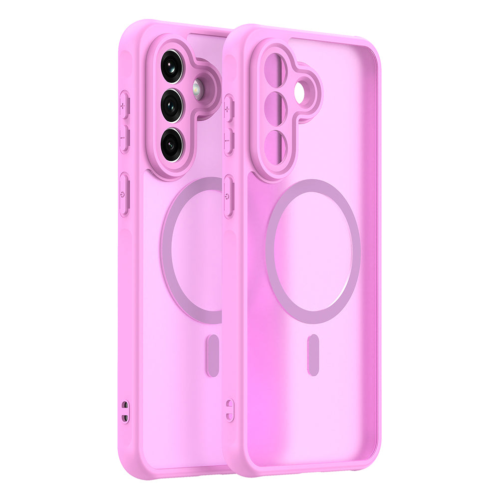 Калъф MagSafe за Samsung Galaxy A37 5G, Techsuit, HaloFrost II, Розов