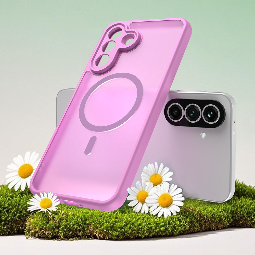 Калъф MagSafe за Samsung Galaxy A37 5G, Techsuit, HaloFrost II, Розов