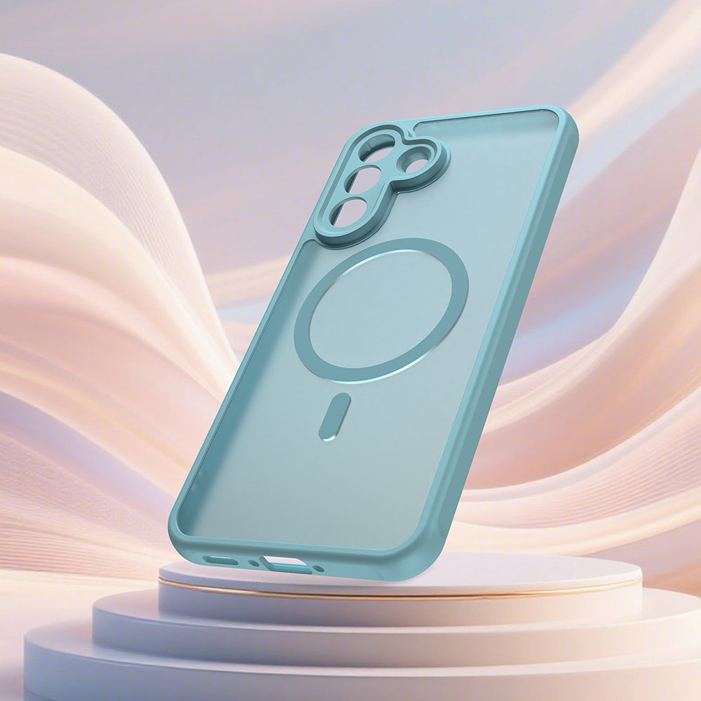Калъф MagSafe за Samsung Galaxy A37 5G, Techsuit, HaloFrost II, Светлозелен