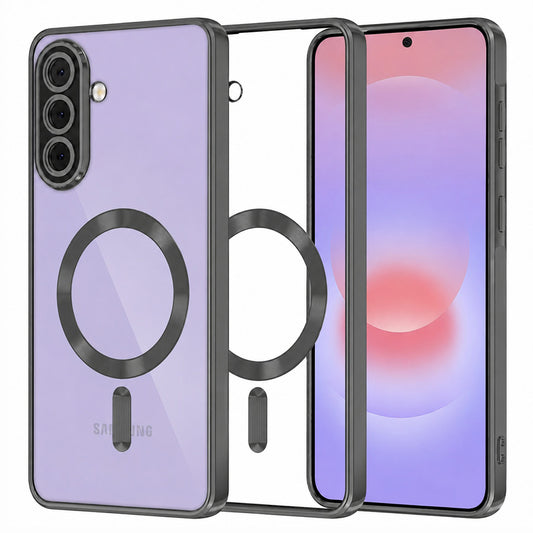 Калъф MagSafe за Samsung Galaxy A37 5G, Techsuit, Luxury Crystal, Черен