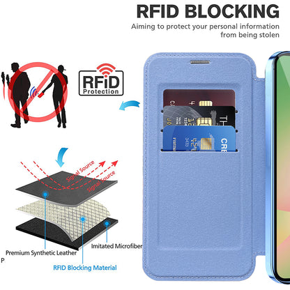 Калъф MagSafe за Samsung Galaxy A37 5G, Techsuit, SmartMag Book, Син