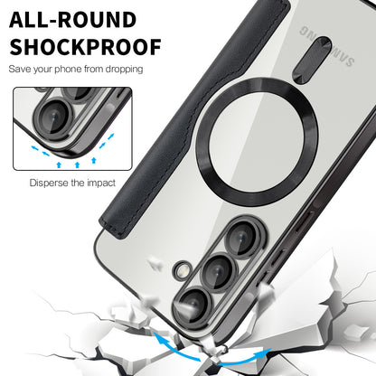 Калъф MagSafe за Samsung Galaxy A37 5G, Techsuit, SmartMag Book, Черен