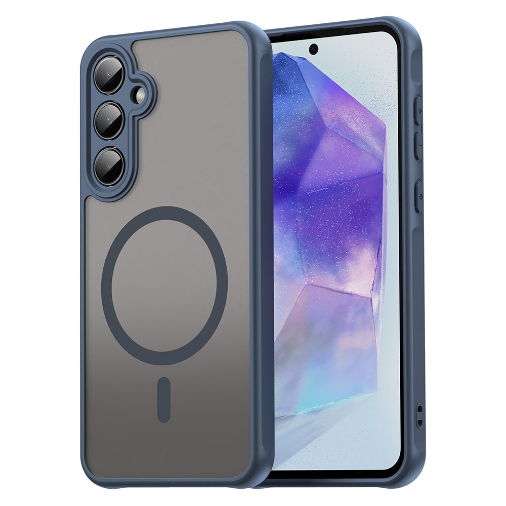 Калъф MagSafe за Samsung Galaxy A55 5G A556, Techsuit, HaloFrost II, Тъмносин