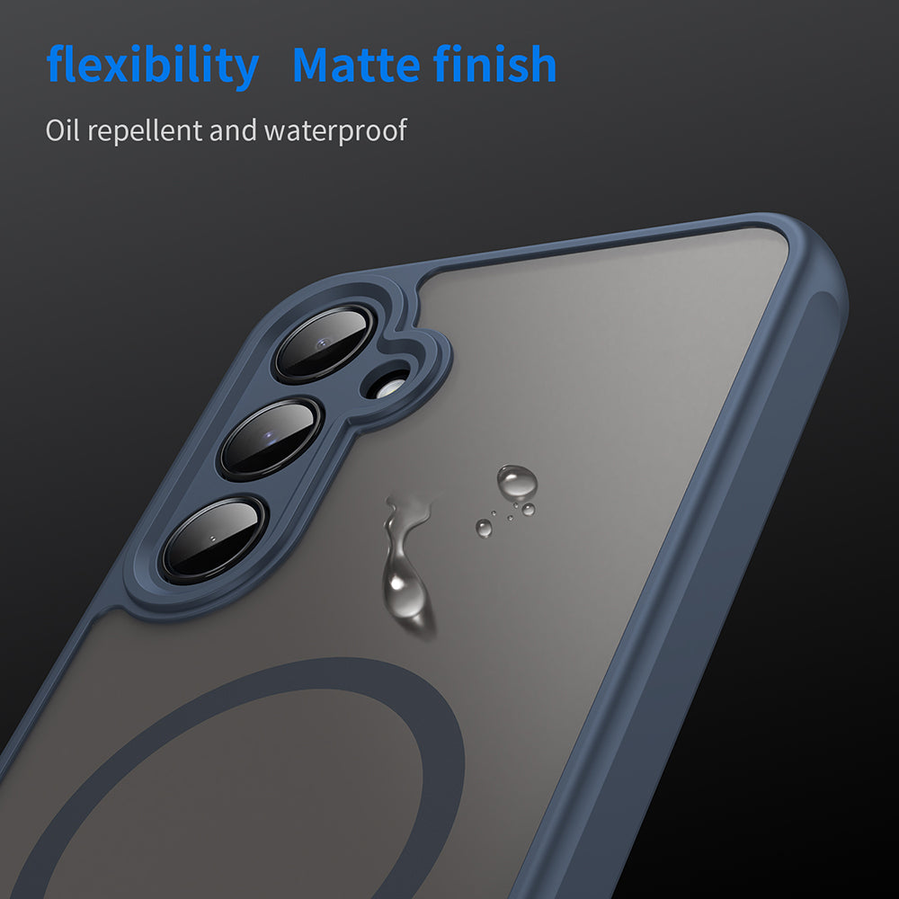 Калъф MagSafe за Samsung Galaxy A55 5G A556, Techsuit, HaloFrost II, Тъмносин