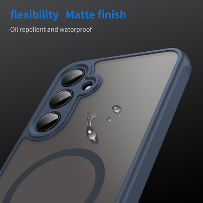 Калъф MagSafe за Samsung Galaxy A55 5G A556, Techsuit, HaloFrost II, Тъмносин