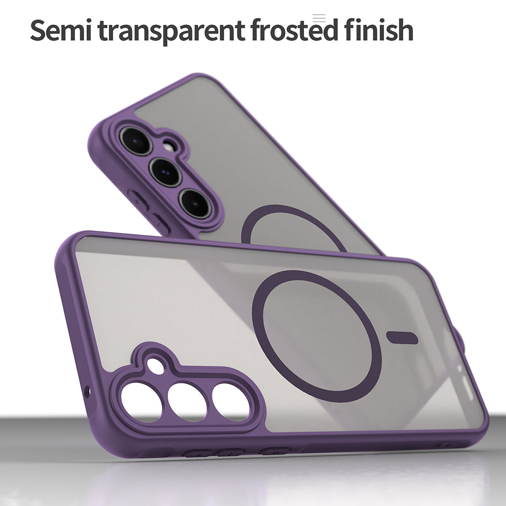 Калъф MagSafe за Samsung Galaxy A55 5G A556, Techsuit, HaloFrost II, Лилав